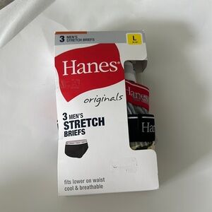 Hanes Black and Gray Briefs Comfortable Underwear